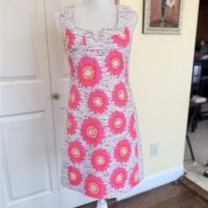 Trina Turk Pink Floral Sleeveless Shift Dress